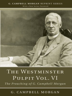 cover image of The Westminster Pulpit Volume VI